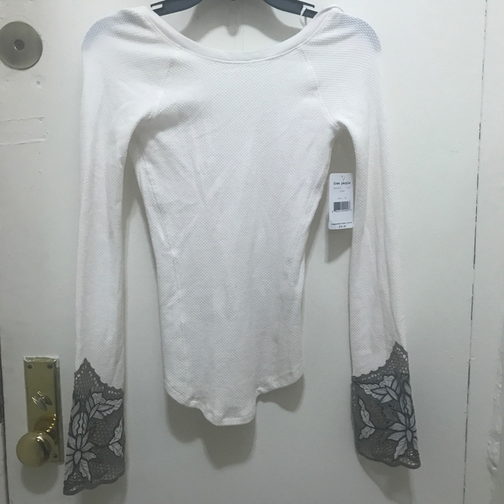 Free people Bali Babe henley filigree cuffs  XS